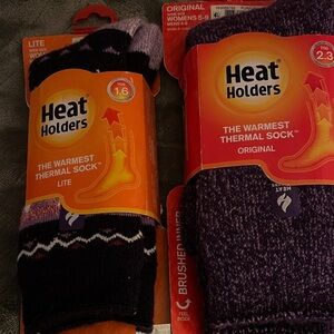 Purple & Purple MuaveThermal Socks for Men or Women